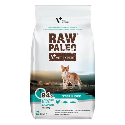 VETEXPERT Raw Paleo Sterilised Chicken&Tuna&Salmon 2 kg
