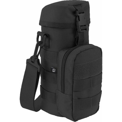 Brandit na fľašu 0,5-1 l s popruhom Molle čierné