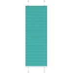 vidaXL Плисирана щора, петролно зелена, 45x150 см, ширина на плата 44, 4 см, полиестер (4015387)