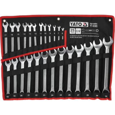 Yato Očkoploché klíče 6-32 mm 25 ks YT-0365