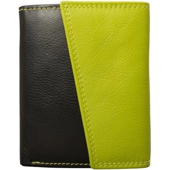 Image 1 of Delis Дамски портфейл, Zinnia PT1397, естествена кожа, черен/зелен (PT1397)