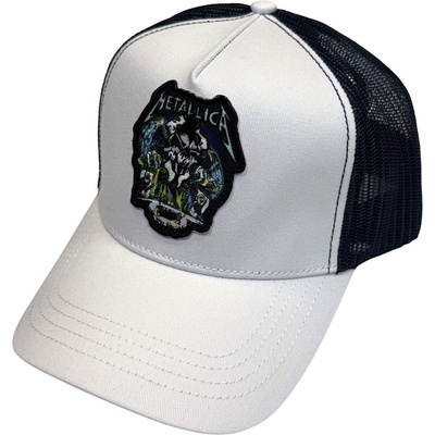 Metallica Stage Pit Шапка с козирка Navy Blue & White UNI (METMBCAP16WN)