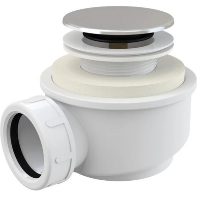 Alcadrain Pro více sérií Sifon vaničkový G6/4", click/clack, krytka chrom A476