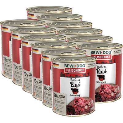 Bewi Dog консерви - Говеждо месо, 12 x 800 г