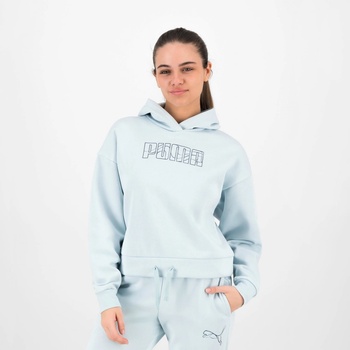 Puma s kapucňou modrá