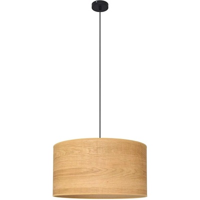 Пендел ALBA 1xE27/15W/230V Ø 45 cm кафява/черна (HE1415)