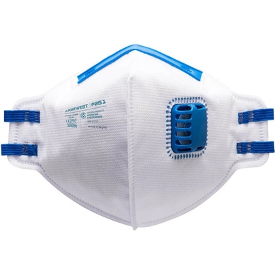 Portwest P251 Respirátor FFP2 skládací s výdechovým ventilkem POR-P251WHR bílý