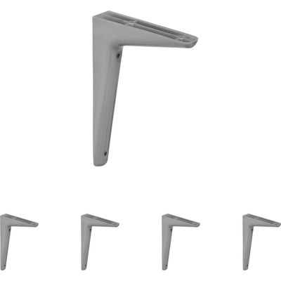 Bolis Italia Plastová konzola 170x115 mm 25 kg sivá 5 ks 915306900BP1