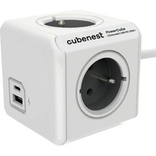 Cubenest PowerCube Extended USB PD 20W, USB, USB-C, 4x zásuvka, 1,5m PC420GY sivý/biely