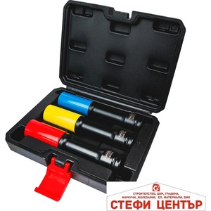 Topmaster Professional К-т цвет. торс. удълж. ударни 6стенни вложки 3х1/2"150мм tmp (338807)