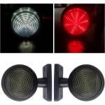  Комплект от 2 броя 12-24v ЛЕД led Диодни Странични Маркери Рогчета Светлини Опушено Стъкло За Камион Ремарке Каравана Ке