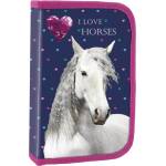 DERFORM Ученически несесер с пособия Derform Horses - с 1 цип (67015)