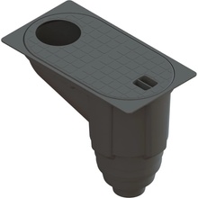 Vodaland Easy Lapač střešních splavenin 303 x 164 x 234 mm černý