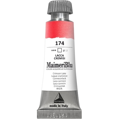 Maimeri Blu Акварелна боя Crimson Lake 174 12 ml 1 бр (M1609174)