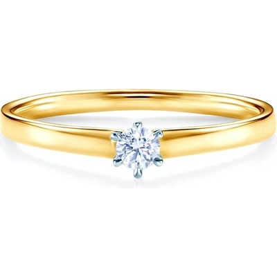 Savicki zásnubní prsten dvoubarevné zlato diamant SAVR62416 YW