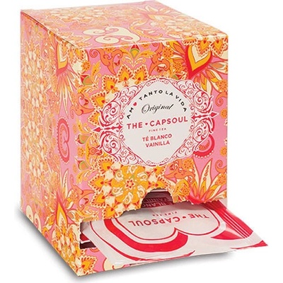 CapSoul WHITE TEA VANILLA sypaný bílý čaj v pyramidách 15 sáčků