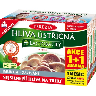 Terezia Company Hlíva ústřičná s lactobacily 120 tablet