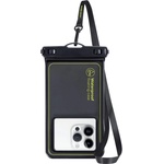 Mobile Origin Универсален водоустойчив калъф за смартфони до 6.5 инча - Mobile Origin Waterproof Floating Case IPX8 (черен-жълт) (DBL-BLK-GRN01)