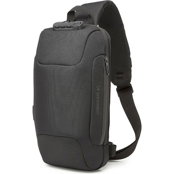Wozinsky Anti-Theft Sling Backpack With Lock - стилна чанта с презрамка и ключалка за смартфони и други дребни вещи (черен)