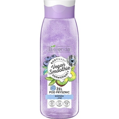 Bielenda Vegan Smoothie Blueberry + Kiwi lahodný sprchový gél 400 ml