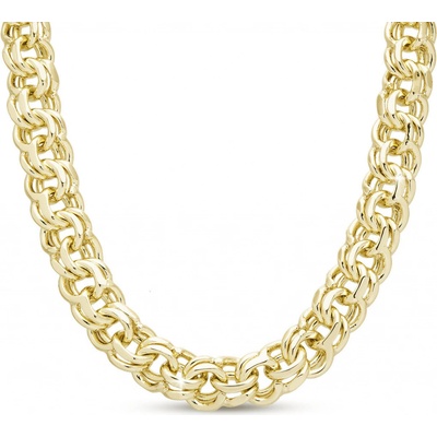 Ellami Pozlacený řetízek 14k, masivní protkané dvojité oka 3002286