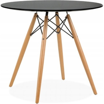 Bestent Kulatý stůl ANELLO Black 80 cm – Sleviste.cz