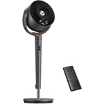 DREO pedestal fan very quiet, large fan with remote control, 20dB silent fan with DC motor, 120° oscillating, 4 modes, 94-107cm height adjustable, floor fan, TurboPoly Fan 512, gray - DR-HPF012 (DR-HPF012)