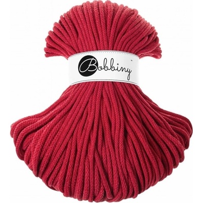 Bobbiny bavlněná šňůra PREMIUM 5mm classic red