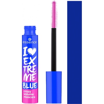 essence I LOVE EXTREME objemová riasenka Blue 12 ml