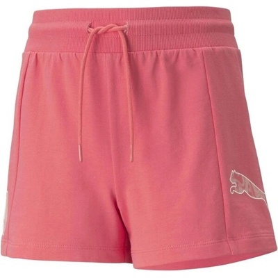 Puma POWER SUMMER HIGH-WAIST shorts dívčí kraťasy růžová