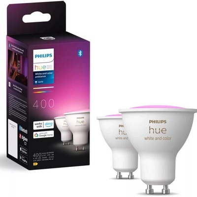 Philips SADA 2x LED RGBW Stmievateľná žiarovka Hue WACA GU10/4,2W/230V 2000-6500K