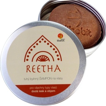 Libebit Tuhý bylinný šampon REETHA v plechové krabičce 70 g