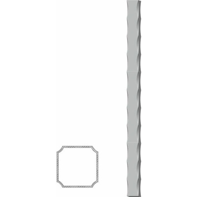 Uzavřený profil 15 x 15 x 1,5 x 3000 mm, S235, zdobený