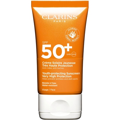 Clarins Youth-protecting Sunscreen Very High Protection SPF50+ Слънцезащитен продукт 50ml