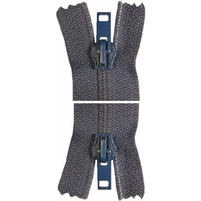 Spirálový zip, nedělitelný - 70cm - modrý - WICO - BALENÍ 10 ks