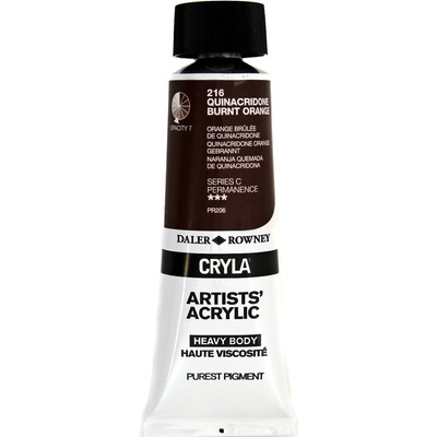 Daler-Rowney Cryla Artists’ АКРИЛНА боя Quinacridone Burnt Orange 75 ml 1 бр (125075216)