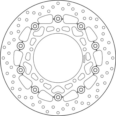 Predný brzdový kotúč Brembo YAMAHA 800 FZ 8 2010 - 2013