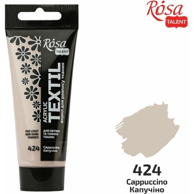 Rosa Talent farba na textil 60ml akryl + textil + akvarel Cappuccino