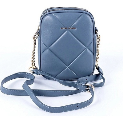 David Jones Dvouoddílová malá šedo-crossbody kabelka 7020 modrá