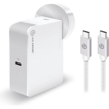 ALOGIC USB-C Wall Charger 60W with PD - захранване за ел. мрежа с USB-C изход и USB-C към USB-C кабел (черен)