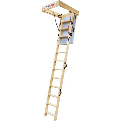 4iQ Group Dřevěné půdní schody NORDIC 87mm 90x80