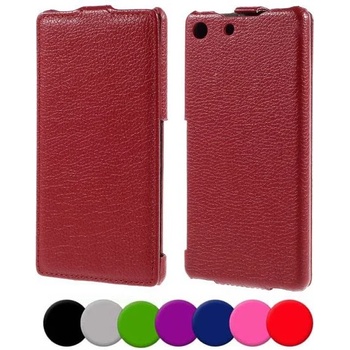 Image 1 of Sony Xperia M5 / Dual Флип Кожен Калъф и Протектор