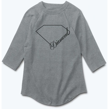 Diamond tričko Linear Script Heather Grey