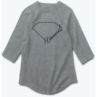 Diamond tričko Linear Script Heather Grey