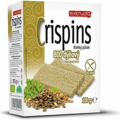 Crispins Bio Chlebíček dýňový s koriandrem bezlepkový 100 g