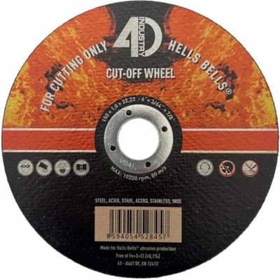 Hells Bells Řezný kotouč 150 x 1,0 x 22 mm HB15010