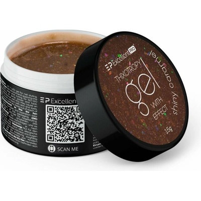 Excellent Pro Tixotropní gel na nehty s effektem dhiny caramel 15g