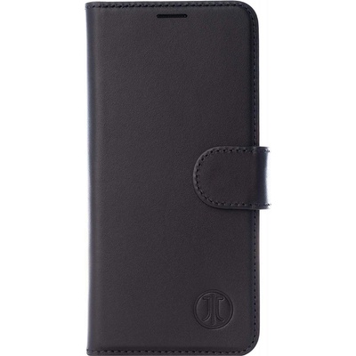 JT BERLIN BookCase Kreuzberg Case - хоризонтален кожен (естествена кожа) калъф тип портфейл за iPhone 11 (черен)