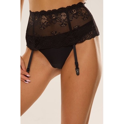 Široký podvazkový pás Babette černý – Zboží Dáma