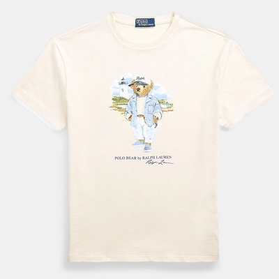 Ralph Lauren Блуза с яка Polo Ralph Lauren Custom Slim Fit Polo Bear Jersey T-Shirt - Nevis Bear